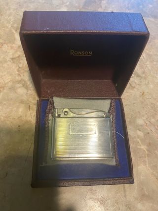 Vintage Ronson Sterling Silver Adonis Lighter