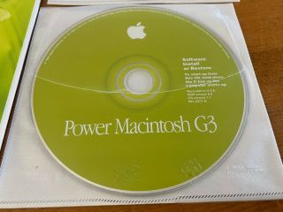 Power Macintosh G3 Software Install and Restore CD OS 8.  5.  1 - 691 - 2078 - A 2
