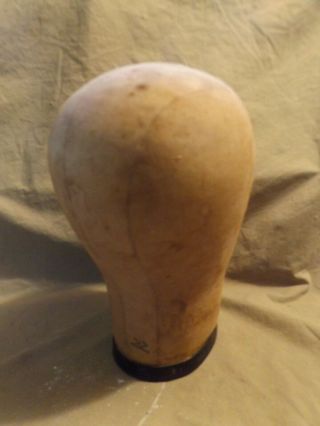 Vintage Mannequin Head Wig Hat Stand Store Display Cloth With Plastic Base 22