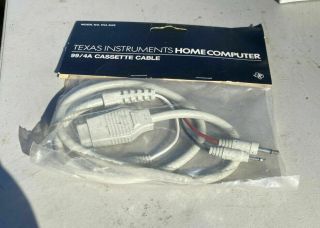 Vintage Texas Instruments Ti 99/4a Single Cassette Cable (pha 2622),