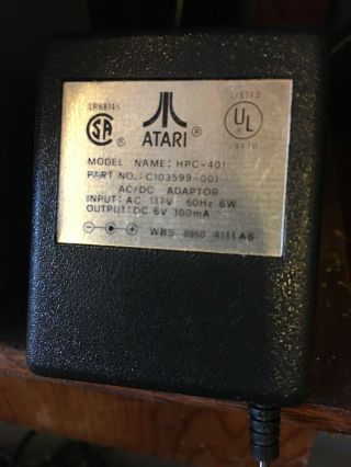 Atari Power Adapter Hpc - 401 117vac/6 Vdc 300ma For Portfolio