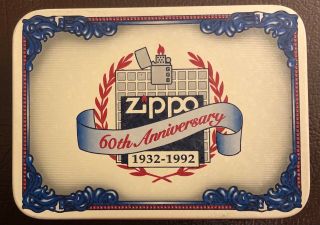 Zippo 1992 60th Anniversary Lighter With Tin