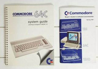 Commodore 64 64c System Guide Learning To Program Basic 2.  0,  Spring 1987 Buyers