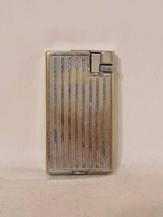 Vintage Silver Plated Dunhill Handy Long Model Petrol Lighter Spares