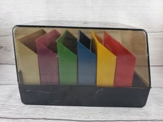 Vintage 5.  25 Inches 5 1/4” Floppy Disks Diskettes Srw Minidex 78 Computer Case