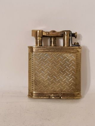 Vintage 1920s Dunhill Unique Petrol Lighter Gold Plated