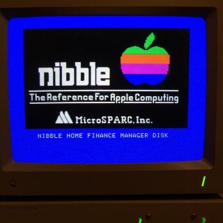Vintage Apple Iie Iic Iigs Floppy Disk - Nibble Software Home Finance Manager