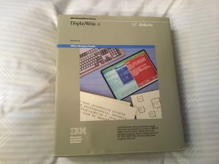 1986 Ibm Display Write 4 Reference.  3.  5” Diskette.