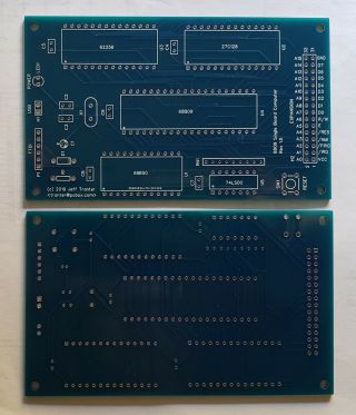 Single Board Computer Based On Motorola 68b09 - Printed Circuit Board Only