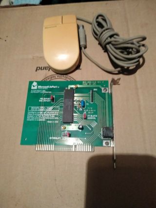 Microsoft Inport 8 Bit Isa Card And Mouse