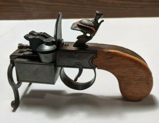 Vintage Dunhill Tinder Pistol Gun Cigarette Cigar Table Lighter Made In Usa