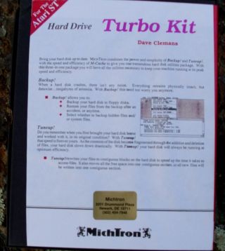TURBO KIT By Michtron for Atari 520/1040 ST Hard Drives NIB 2