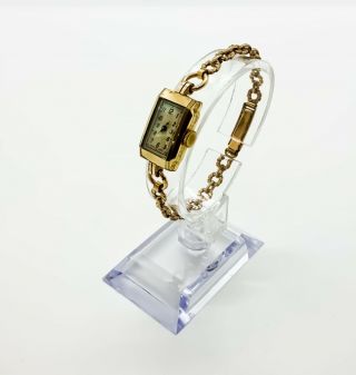 Stunning Vintage 1920’s Ladies Rolled Gold Swiss Made Art Deco Bracelet Watch