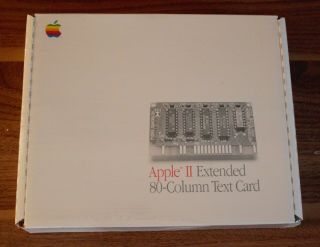 Very Rare 1988 Mib Apple Ii Computer Extended 80 Column Text Card -