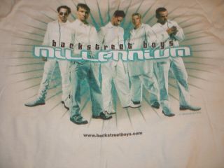 True Vintage 1999 Backstreet Boys Bsb Millennium Tee Shirt Youth Sz Xl (18 - 20).