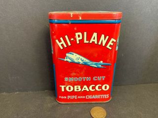 Vintage Hi - Plane Tobacco Tin,  Twin - Engine