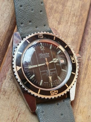 Diver Sicura Breitling 400 Vacuum 23J Automatic Vintage Men ' s Watch 2