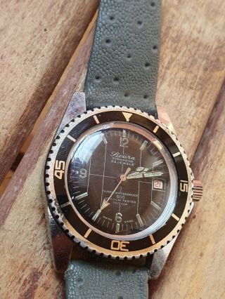 Diver Sicura Breitling 400 Vacuum 23J Automatic Vintage Men ' s Watch 4