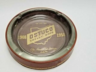 Vintage Cigar Ashtray 1958 Ostuco Shelby Ohio Seamless Tube Drilling Oil Gas
