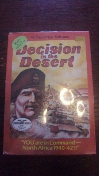 Decision In The Desert By Microprose For Atari 400/800 -