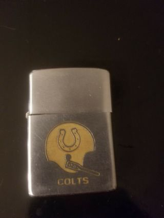 Baltimore Colts Vintage Nfl Zippo Lighter 1960s Football Indianapolis