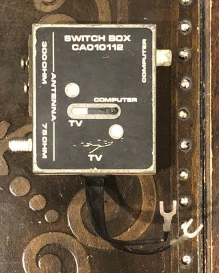 Vintage Atari 2600 Antenna Switch Box Rf Adapter Game Tv Computer Cao10112