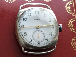 1930s Or Earlier Very Rare Omega 925 Silver Automatic Dream Watch.  Masterpiece