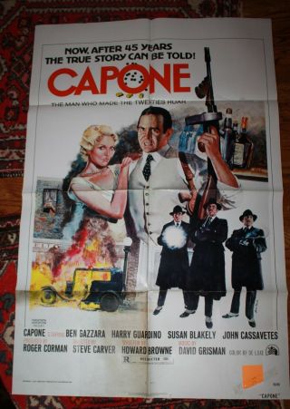 (al) Capone Vintage One Sheet Movie Poster 1975
