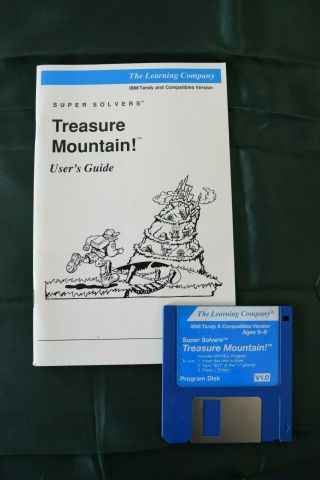 The Learning Company Treasure Mountain 3.  5 " Disk And Users Guide