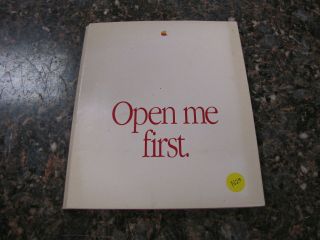 Vintage Apple Open Me First - Macintosh Se/30