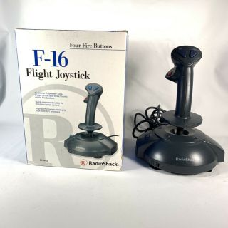 Radio Shack F - 16 Flight Joystick Gaming Controller 26 - 444
