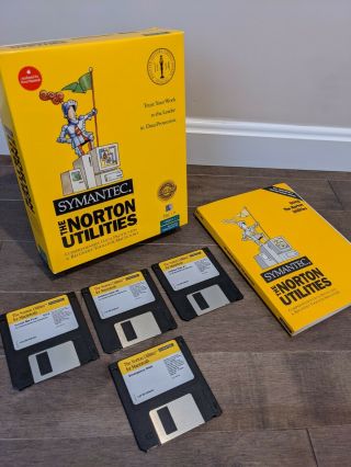 Symantec The Norton Utilities Macos Version 3.  2 Vintage Complete Big Box Pc