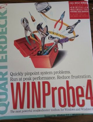 Quarterdeck Winprobe4 Troubleshooter Toolbox For Windows And Windows 95