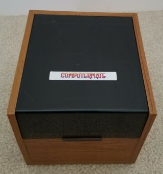 Vintage Computermate 5.  25” Floppy Disk Cd Filing Storage Case 4 Dividers 1980s