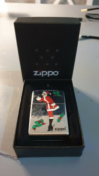 Zippo Lighter Varga Girl Windy Christmas Zippo