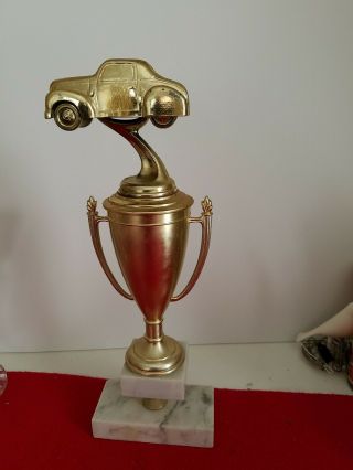 Vintage Marble Car Racing Trophy