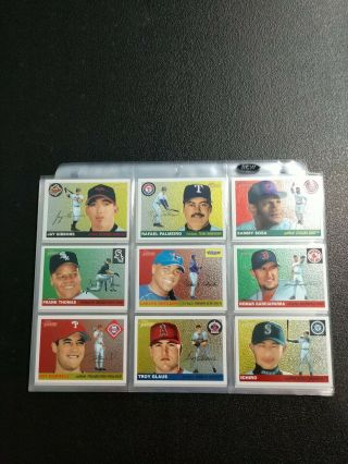 2004 Topps Heritage Complete Chrome (110 Card) Set /1955