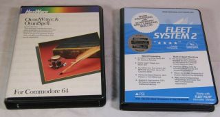 Fleet System 2 Word Processing For Commodore 64,  128 & Omniwriter & Omnispell
