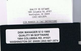 Rare And Ti - 99/4a Disk Manager Iv & Instructions