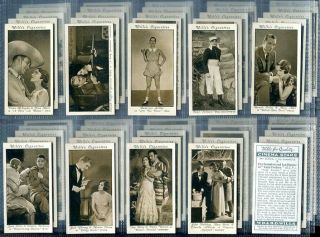 Tobacco Card Set,  Wills,  Cinema Stars,  3rd Series,  Walt Disney,  Laurel Hardy Etc,  1931