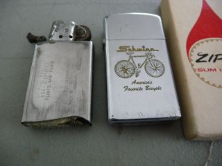 Schwinn Bicycle Zippo Lighter.  1970 