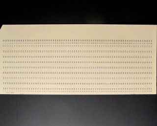 15 Vintage Computer Hollerith IBM Punch Card with Square Corners - NOS 2