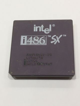 Intel 486sx - 20 Cpu - Sx406 - Rare