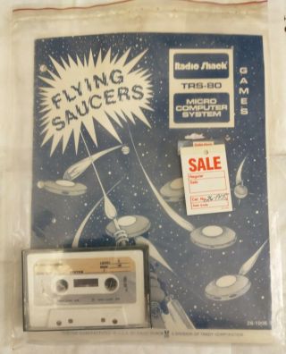 Radio Shack Trs - 80 Micro Computer System Games Flying Saucers