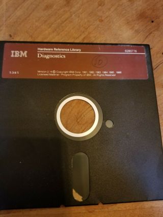 Vintage Ibm Floppy 5.  25 Diagnostics Software 1986