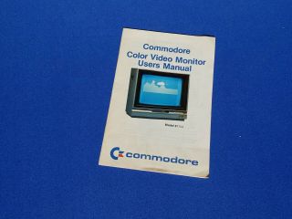 Vintage Commodore 1702 Color Monitor User 