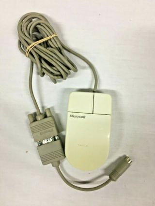 Vintage Microsoft 2 Button Serial Mouse Part 07685