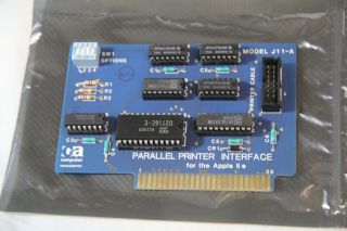 Computer Accessories Parallel Printer Interface Card Model J - 11a Apple Iie As - Is