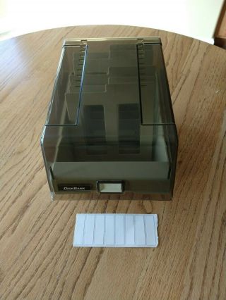 Vintage Disk Bank Floppy Disc Storage Case Holder Diskette Tray