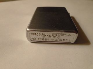 Vintage Zippo Lighter Patent 2032695 1937 - 1950 16 hole 5 Barrel 2
